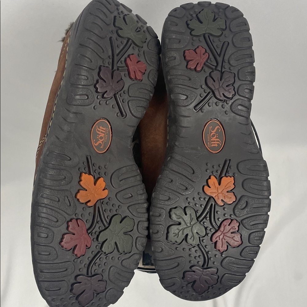 Sofft Brown Fleece-Lined Loafers size 7 warm and comfortable - Picture 4 of 5